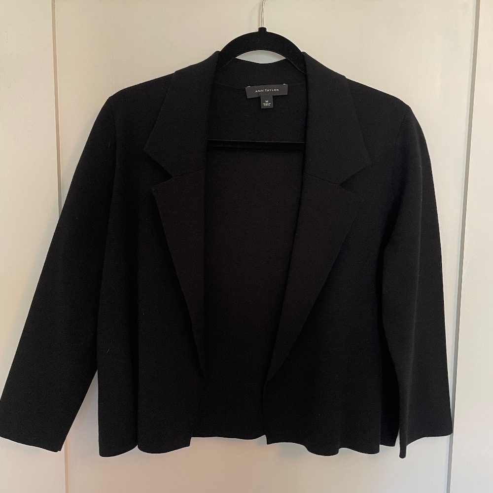 Knit open blazer